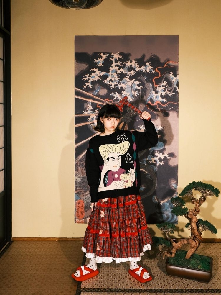 Jacquard Retro Couple Sweater【s0000003619】