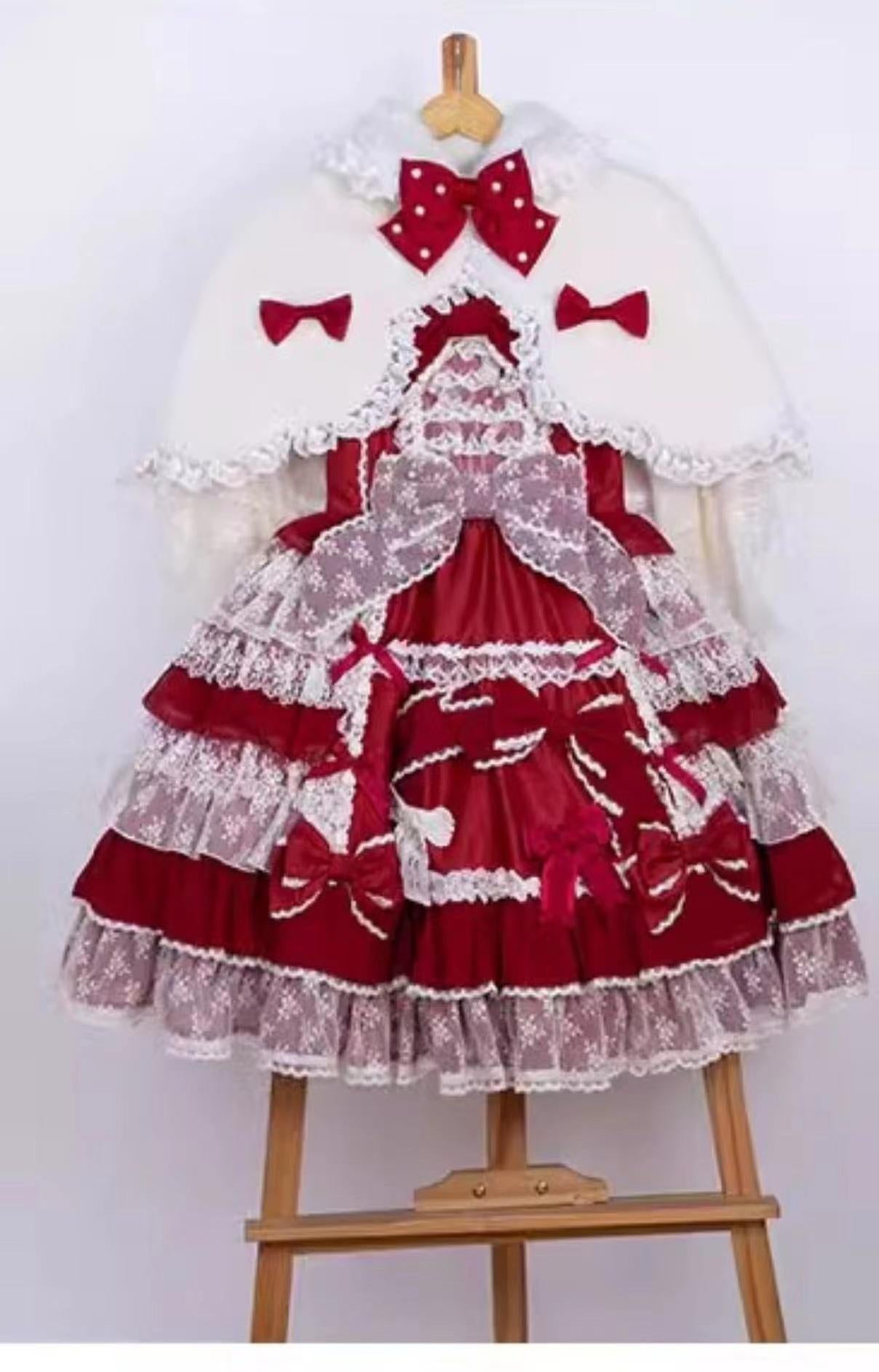 Letters from Unknown Star - Kawaii Lolita Cape Winter Lolita Shawl Daily