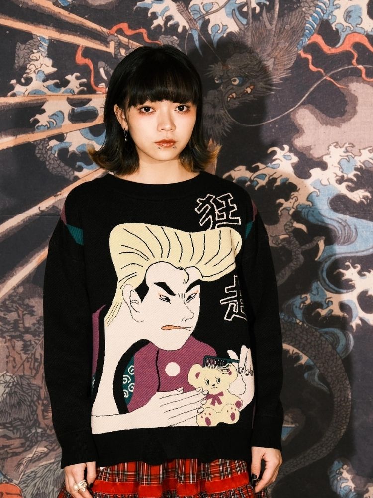 Jacquard Retro Couple Sweater【s0000003619】