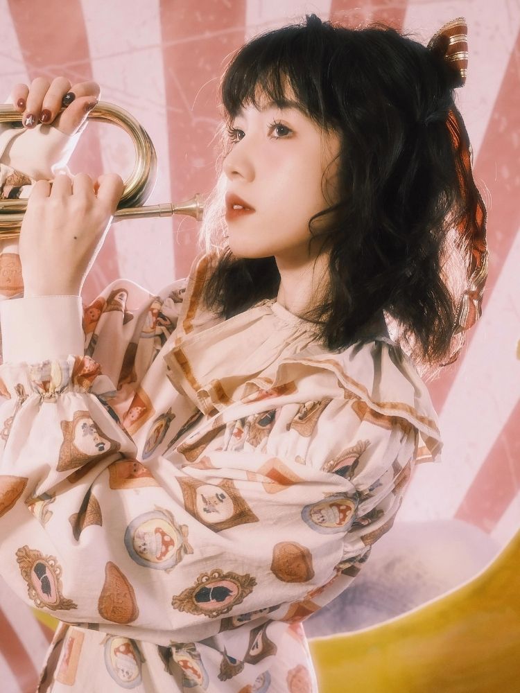 Lace collar shirt【s0000003607】