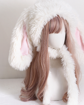 Xiaogui - Kawaii Lolita Plush Rabbit-Eared Hat