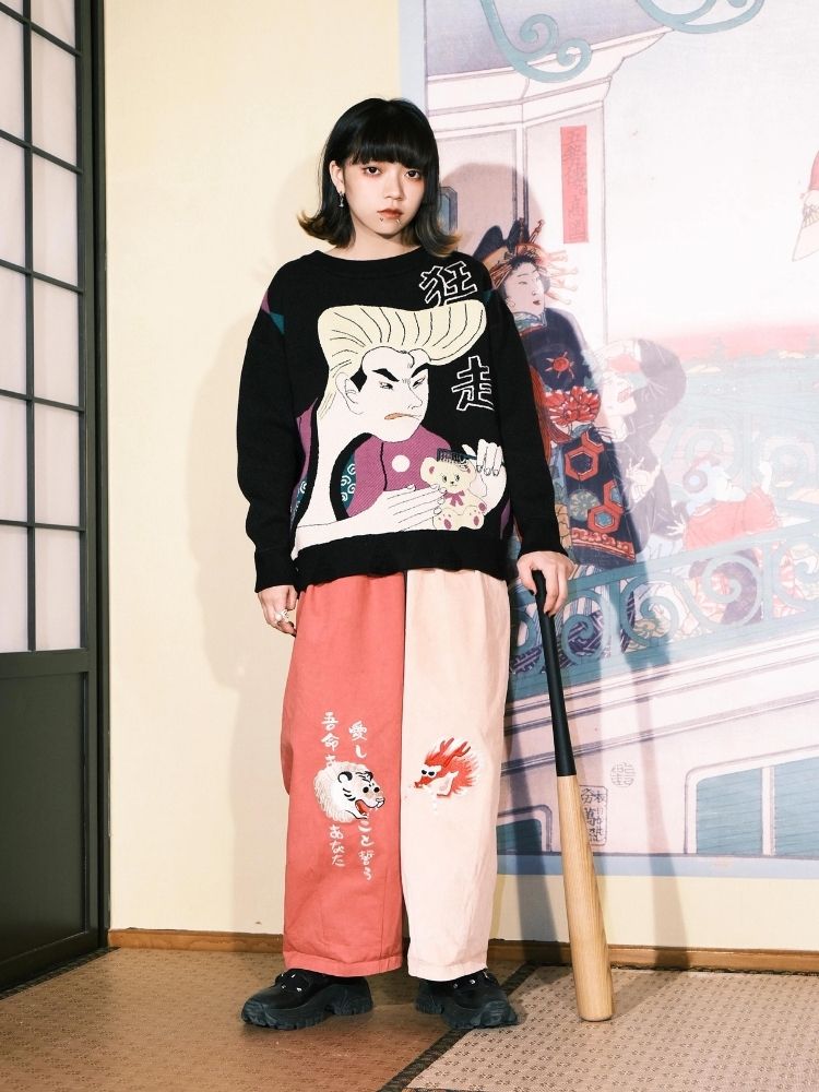 Jacquard Retro Couple Sweater【s0000003619】