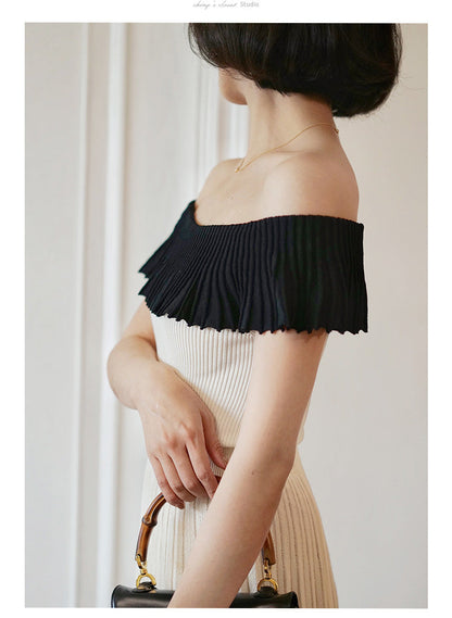 Countess Frill Cropped Knit