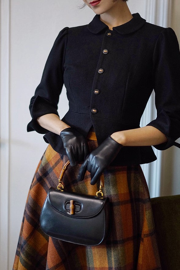 Modern vintage plaid skirt