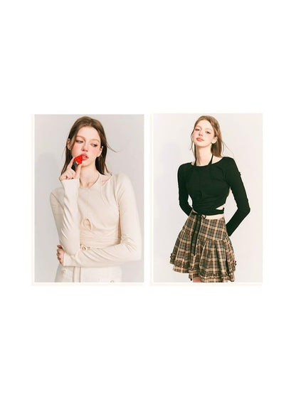 Fake two-piece knitted sweater【s0000003235】