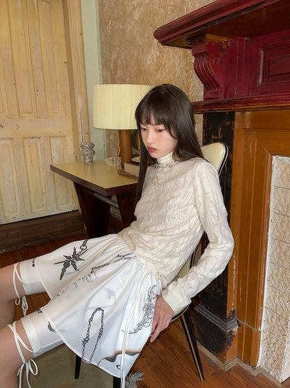 Ripped Turtleneck Long Sleeved Bottoming Shirt【s0000003882】