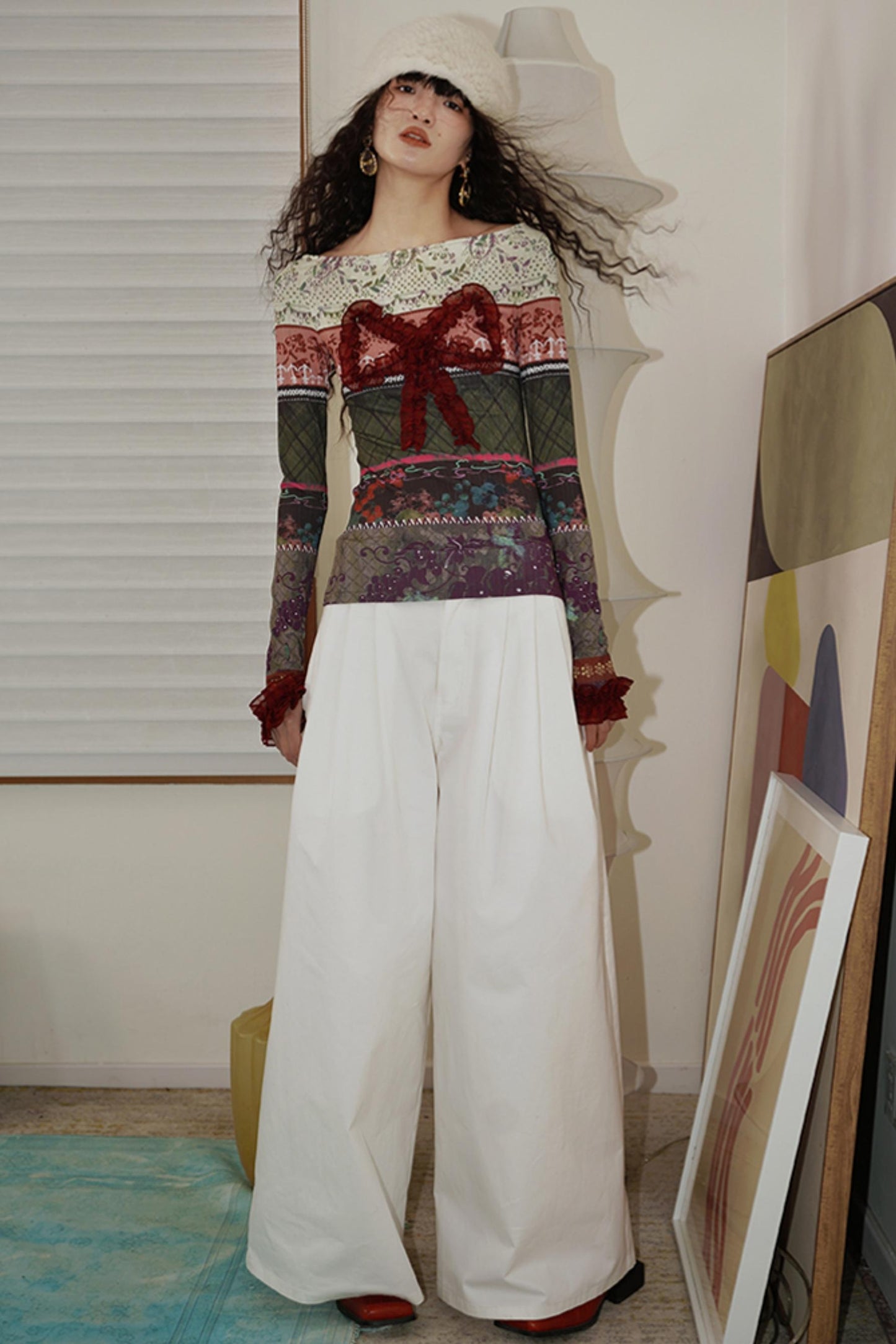 Retro Christmas Bow Collage Tee