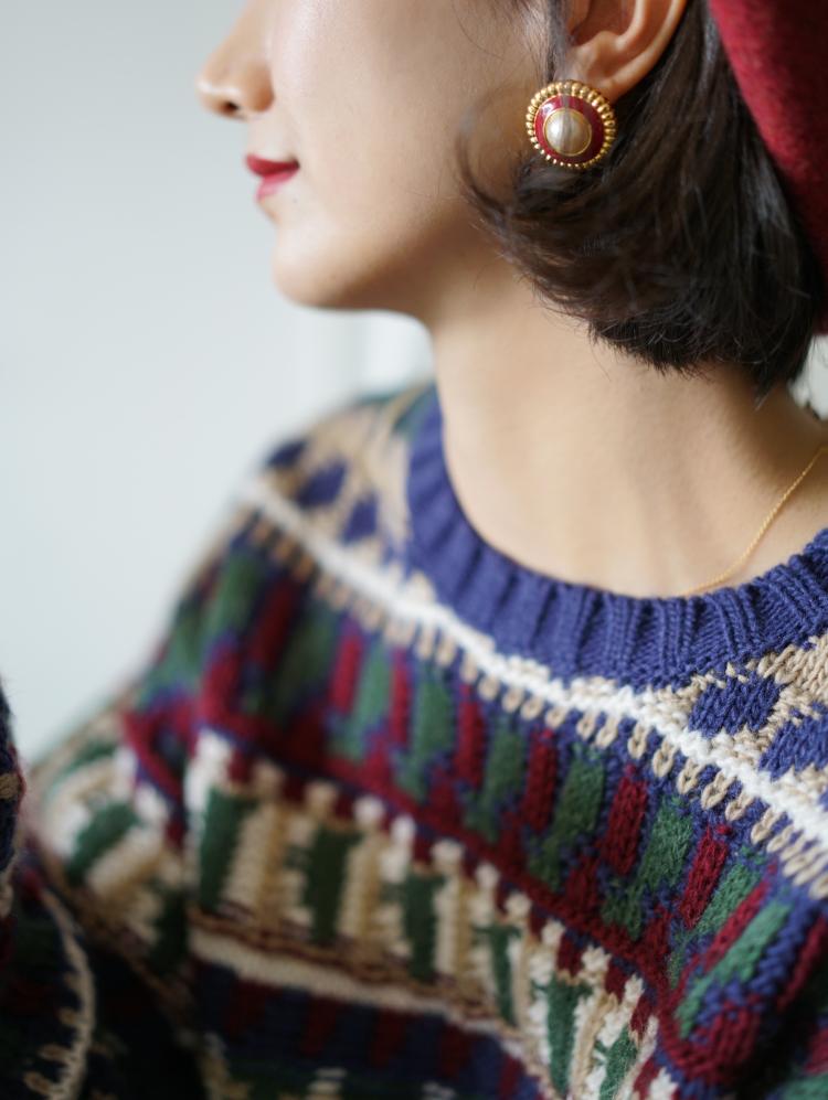 Nordic Retro Fair Isle Knit