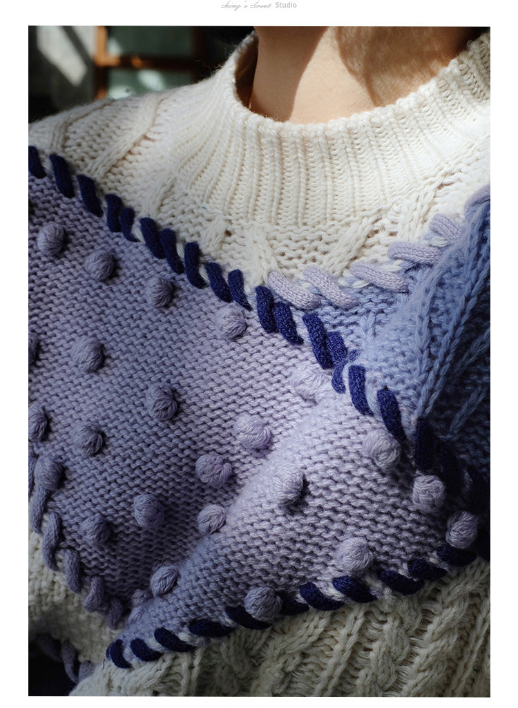 crochet knit sweater