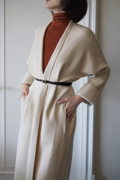 Western lady's classical long coat