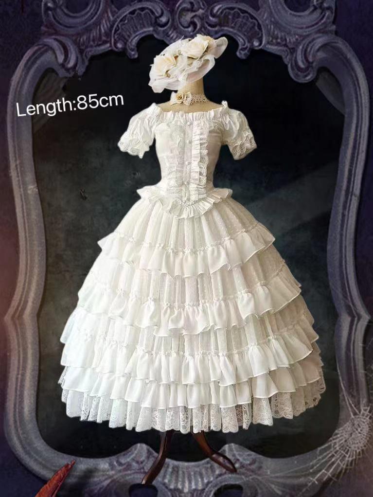 Teddy Bear - Wedding Lolita Petticoat Princess Underwear Extended Base Skirt