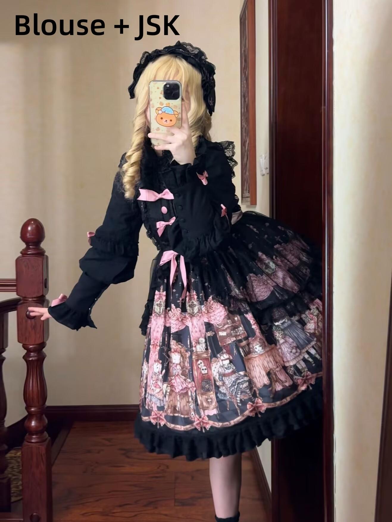 Uncle's Workshop - Missing Lamb Case - Gothic Lolita Dress Set with Sheep Prints