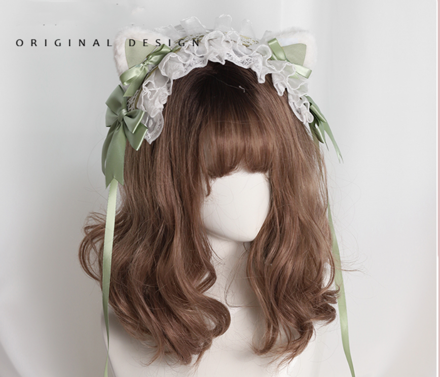 Their Past Decorations - Sweet Lolita Cat Ear Hairband