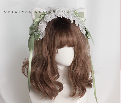 Their Past Decorations - Sweet Lolita Cat Ear Hairband