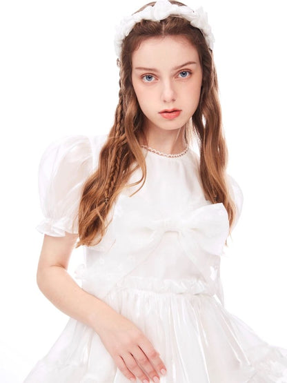 Bubble Sleeve Puffy Cake Dress【s0000006956】