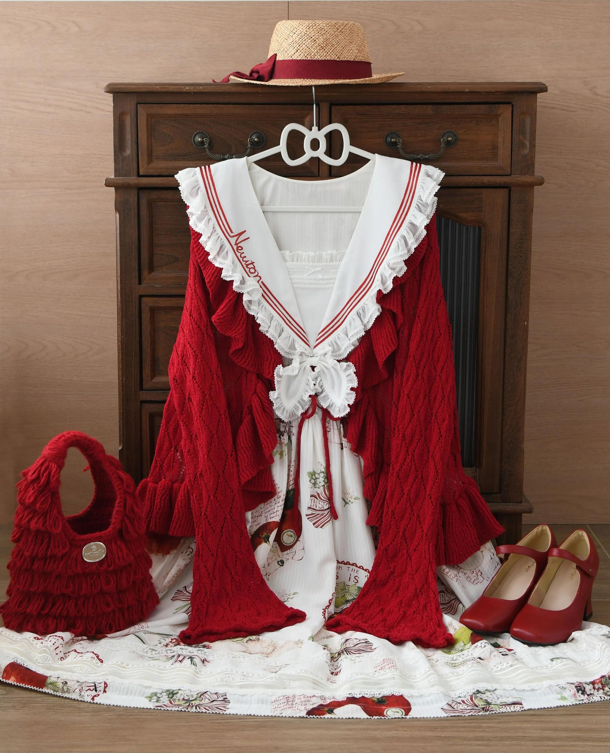 MIST - Sunset Bouquet - Elegant Lolita Cardigan, Flounce Hem