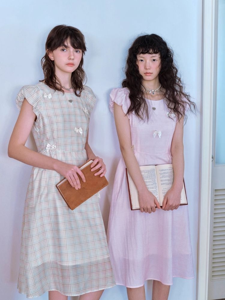 Cloud Sleeve Chiffon Dress【s0000007056】