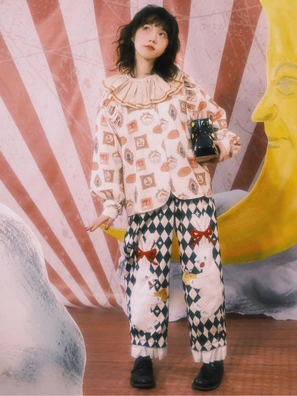 Lace collar shirt【s0000003607】