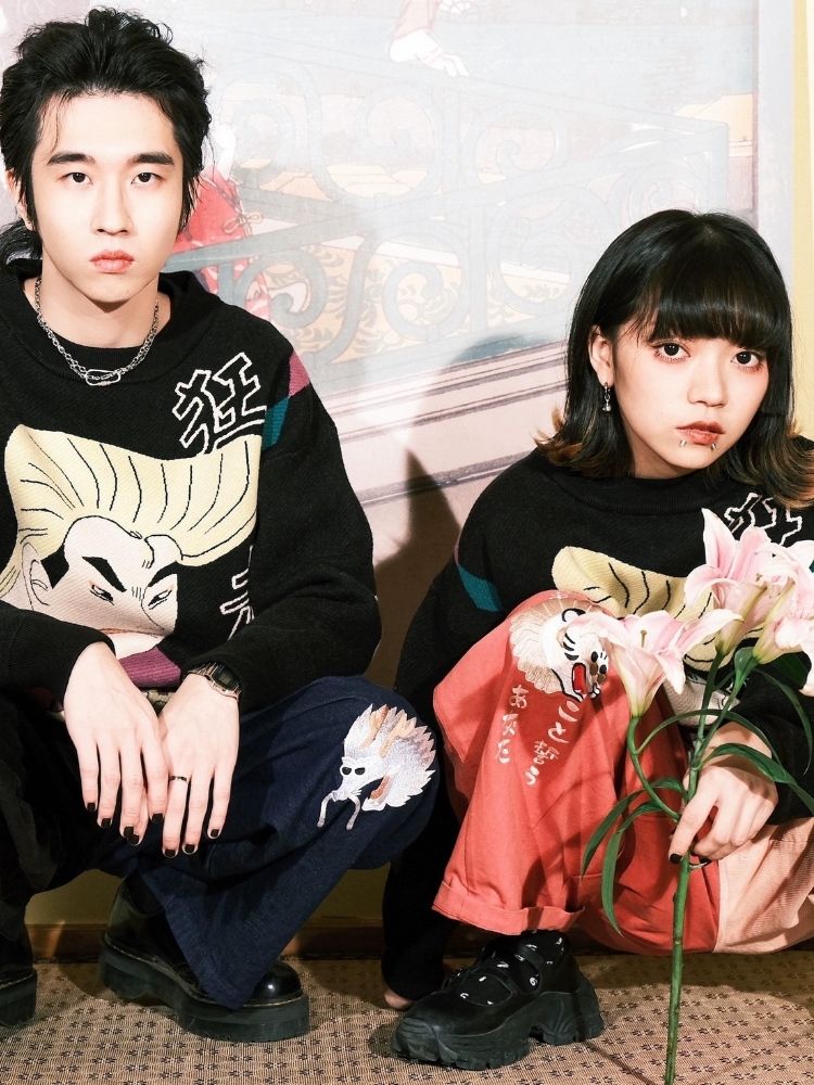 Jacquard Retro Couple Sweater【s0000003619】