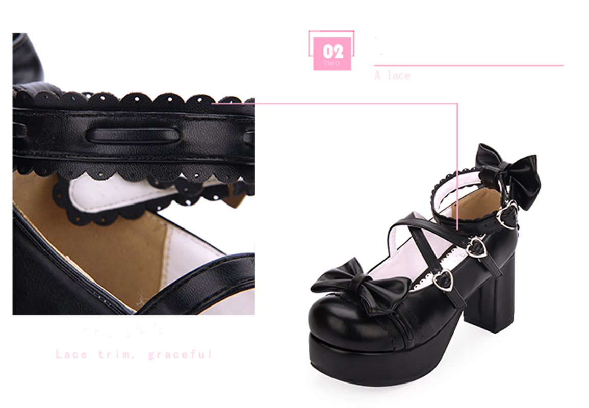 Angelic imprint - Sweet Lolita Heels Shoes Princess Tea Party Low Cut Shoes