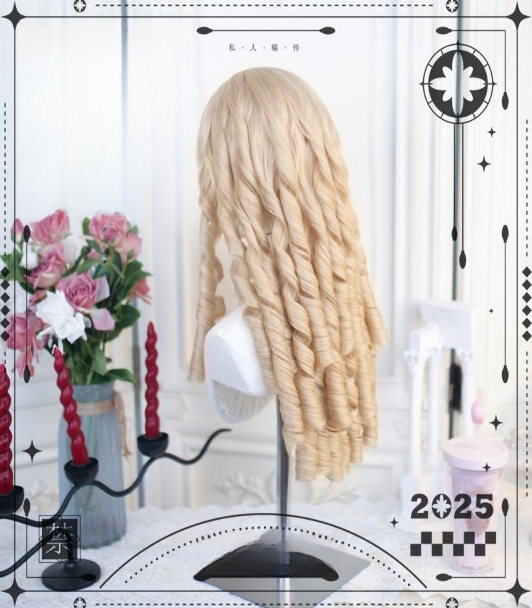 Dalao Home - 50-55 CM Lolita Wig with Retro Roman Curls