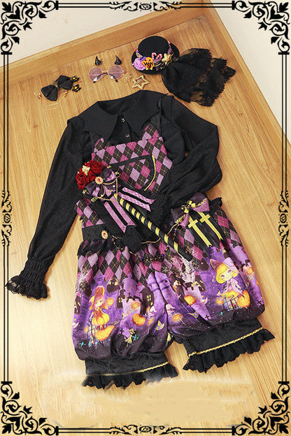 Fanzy Fantasy - Halloween Lolita Shirt Gothic Bat Collar