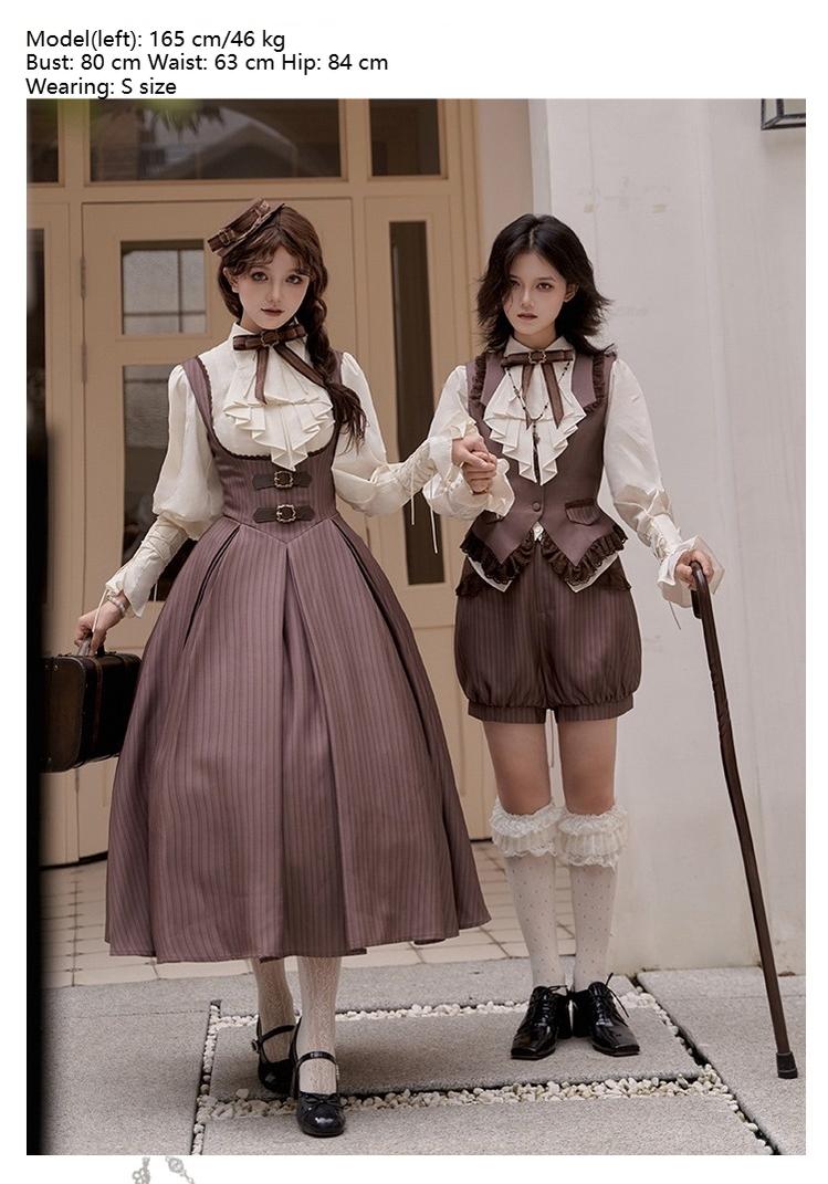 With PUJI - Ouji Lolita Shirt Bust-supporting JSK Dress