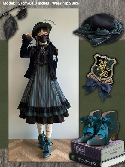 Miss Point - Perintz Manor - Gothic Lolita OP Long Sleeve Retro Lolita Dress