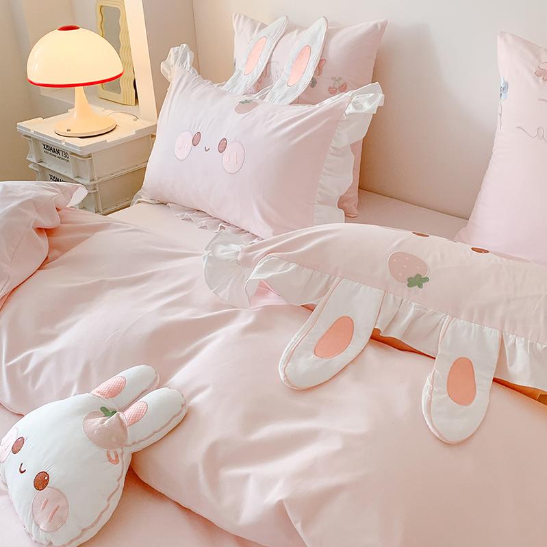 MiLL - Kawaii Lolita Rabbit Print Bedding Lolita Bedroom Set