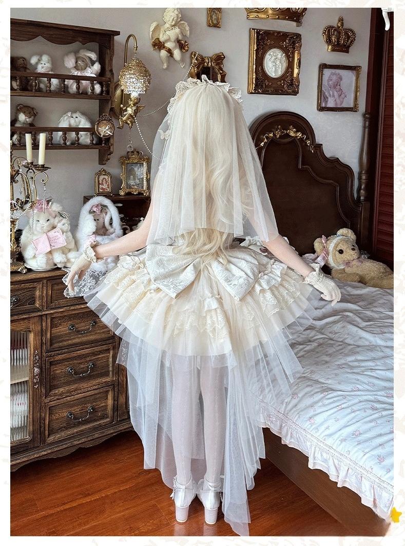 ZhiJinYuan - Fleeting Dreams - Ballet Style Sweet Lolita Mini JSK with Choker