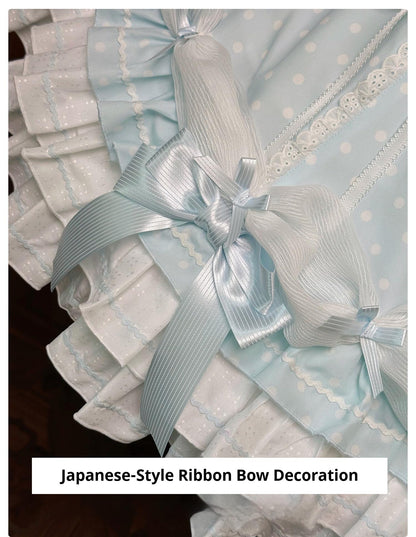 Alice Girl - Old School Polka Dots - Halter Neck Sweet Lolita OP Dress