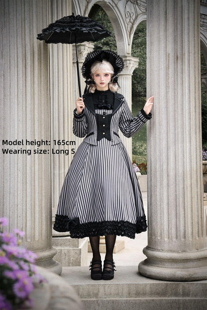 Miss Point - Classic Lolita JSK Customized Stripe Lolita Dress