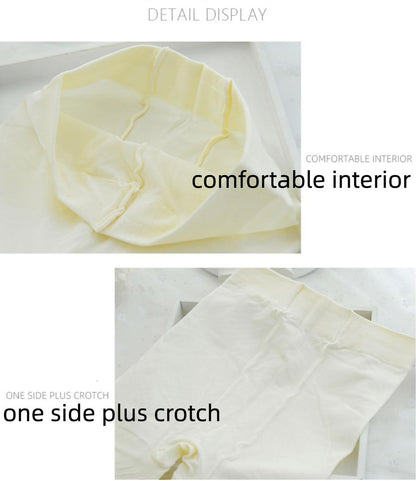 Thirteen Flower - Jacquard Heart Stripes Black White Panty-hose