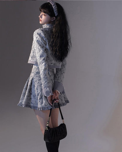 ZJstory - Gilded Age - Vintage Lolita Vest Suit Oil Painting Style Skirt Coat