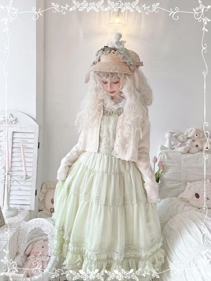 Tiny Garden - Swallowtail Butterfly - Elegant Lolita Salopette Multicolors