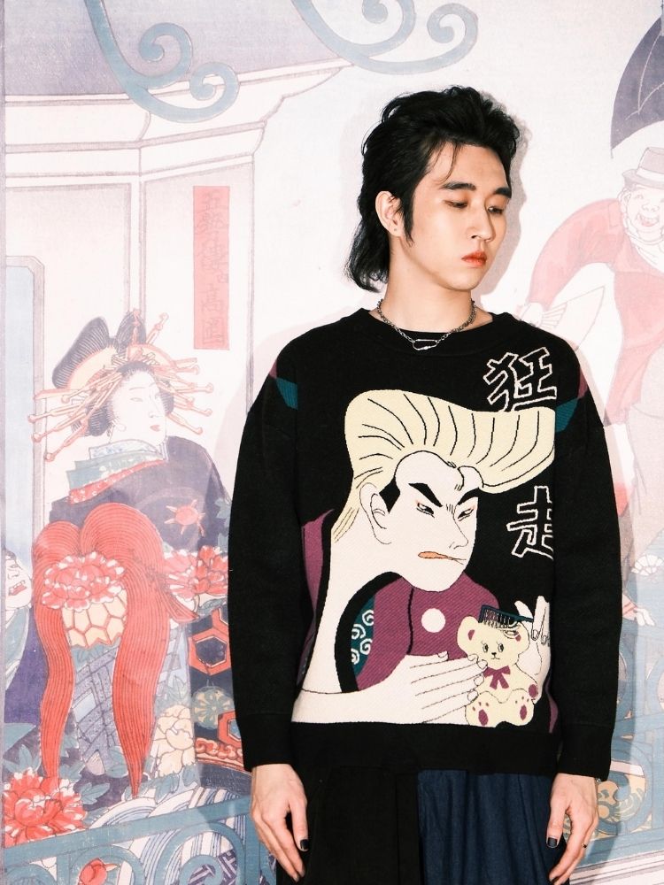 Jacquard Retro Couple Sweater【s0000003619】