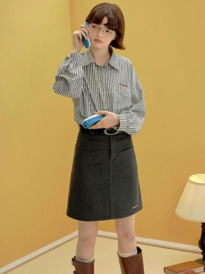 Girly Style A-Line Slim Skirt【s0000003363】