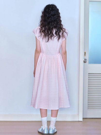 Cloud Sleeve Chiffon Dress【s0000007056】