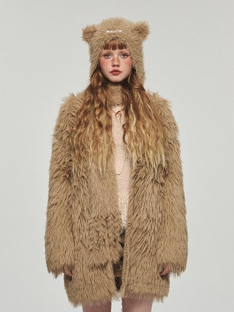 Winter mink knit jacket vest【s0000004128】