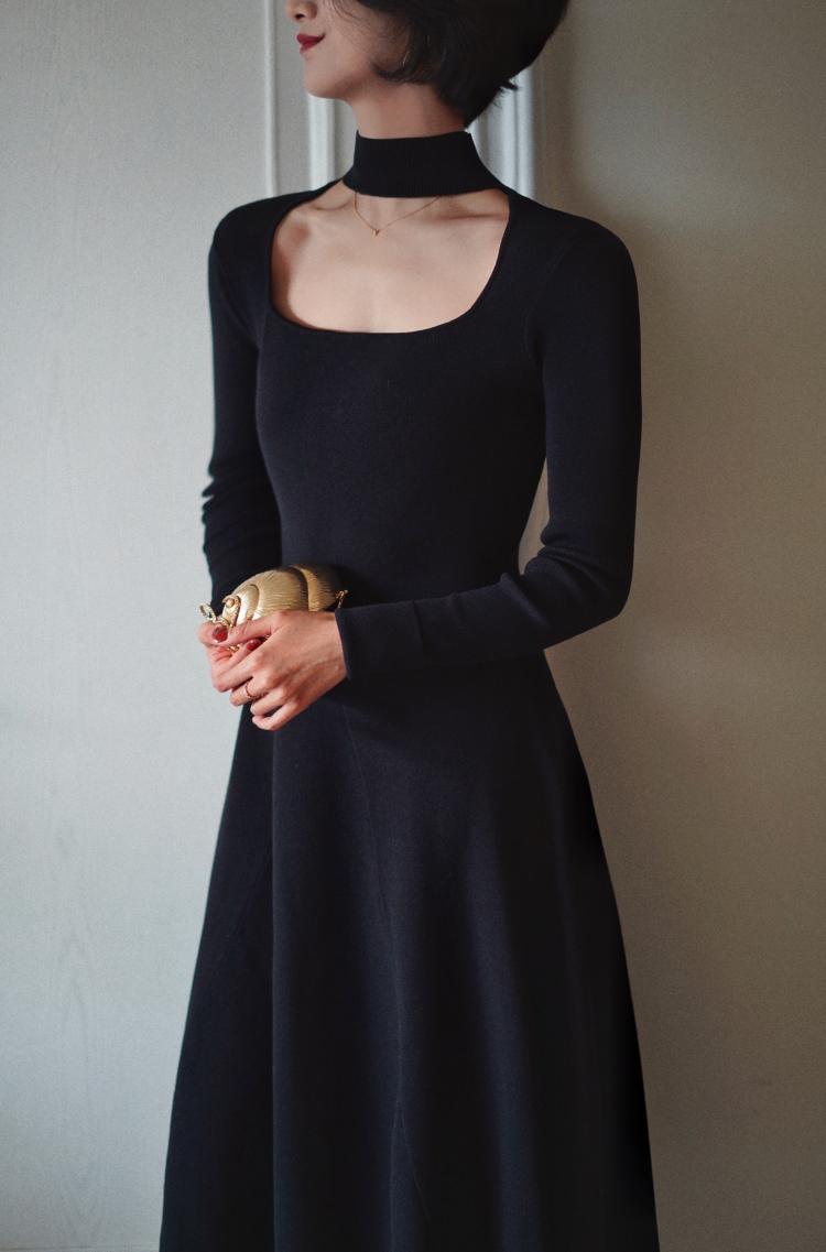 Princess elegant knit dress