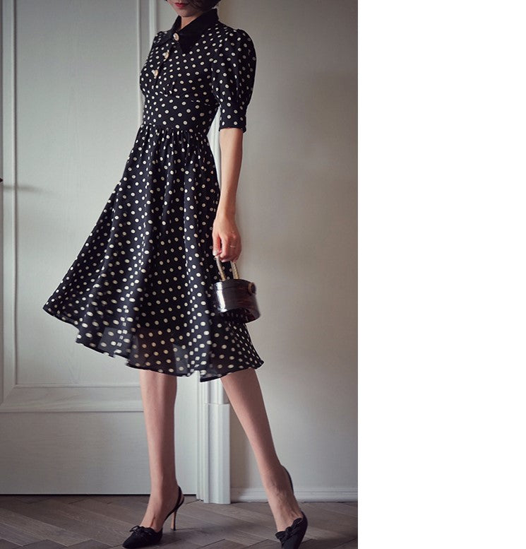 retro polka dot dress