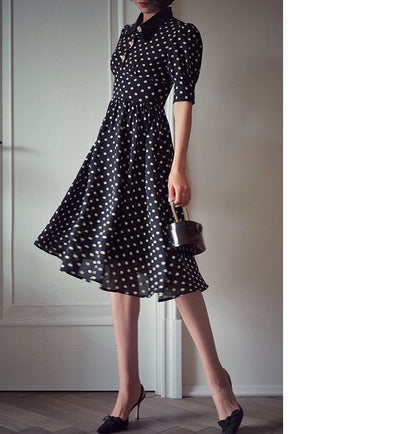 retro polka dot dress