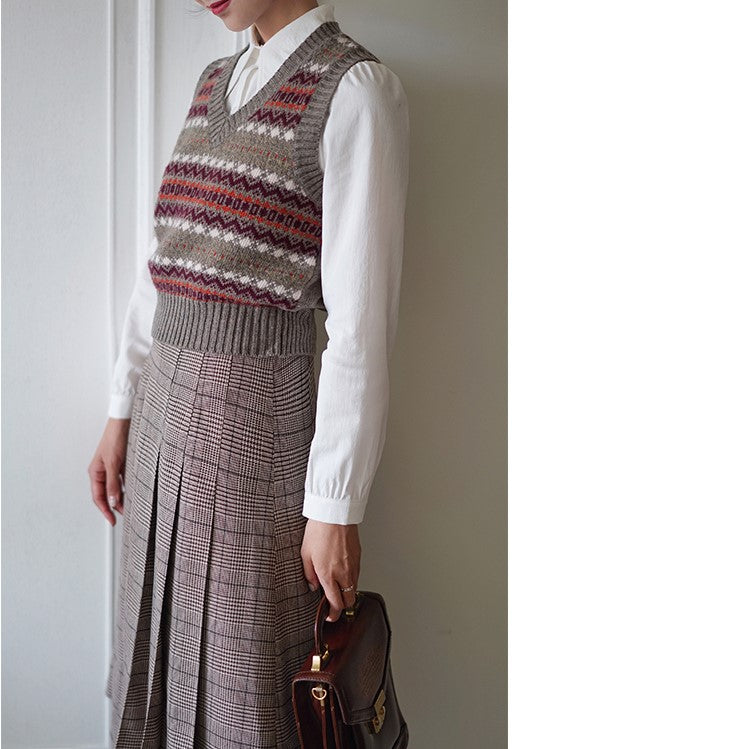 Nordic Fair Isle Pattern Vest