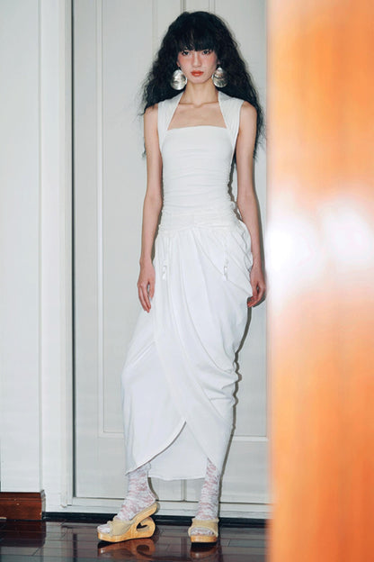 Western Style Draped Dress