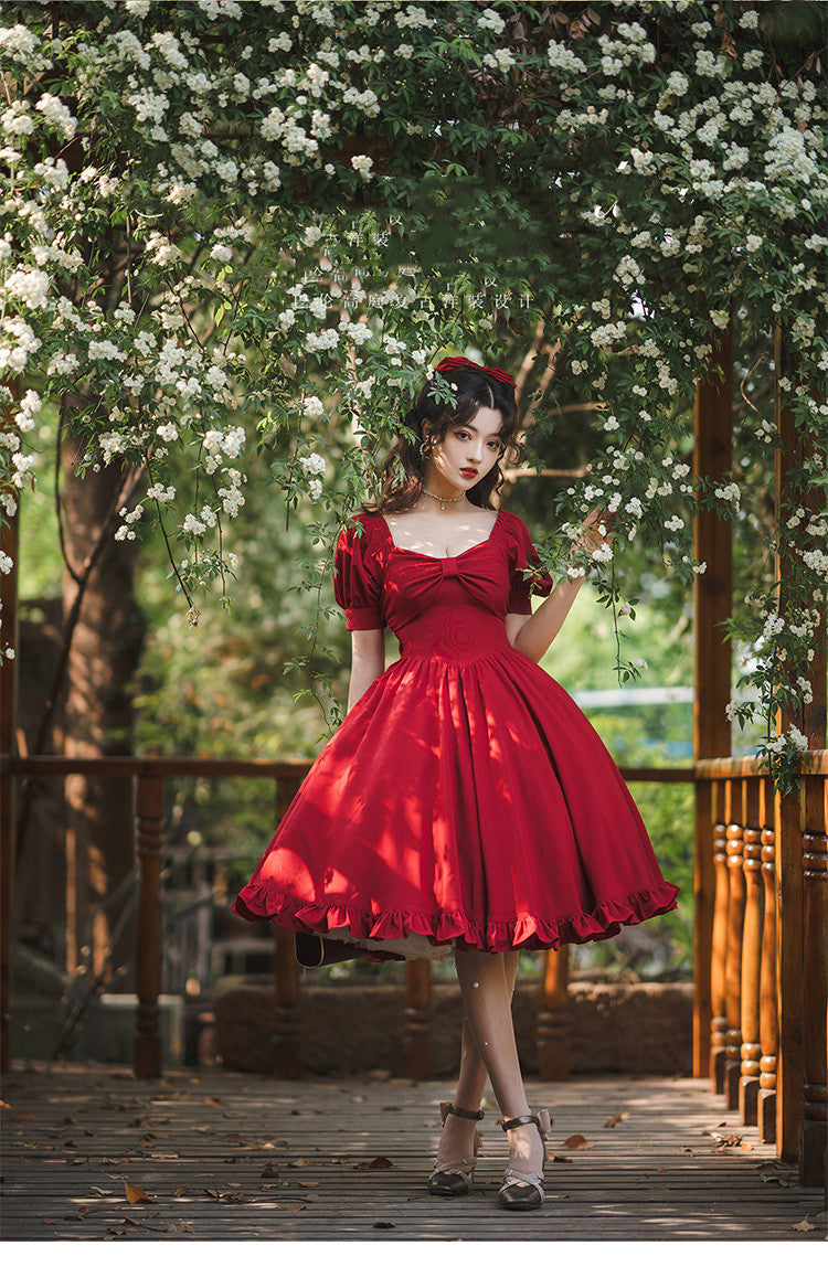 Beleganty - Miss Rebecca - Pure Color Elegant Lolita OP Dress