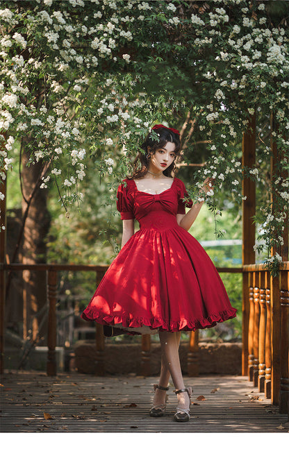 Beleganty - Miss Rebecca - Pure Color Elegant Lolita OP Dress