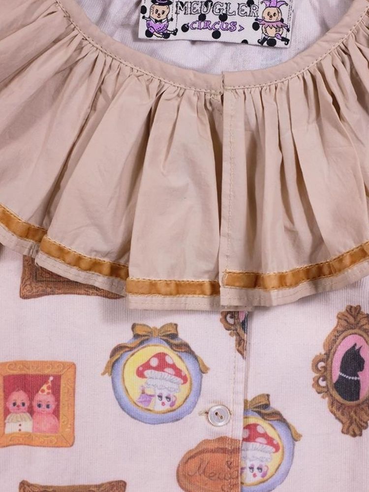 Lace collar shirt【s0000003607】