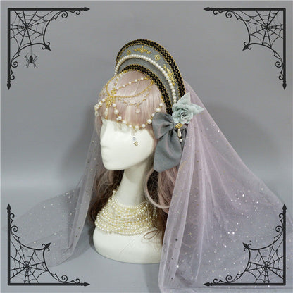 Fox Cherry-Lolita Palace Retro Gorgeous Flowers Headdress