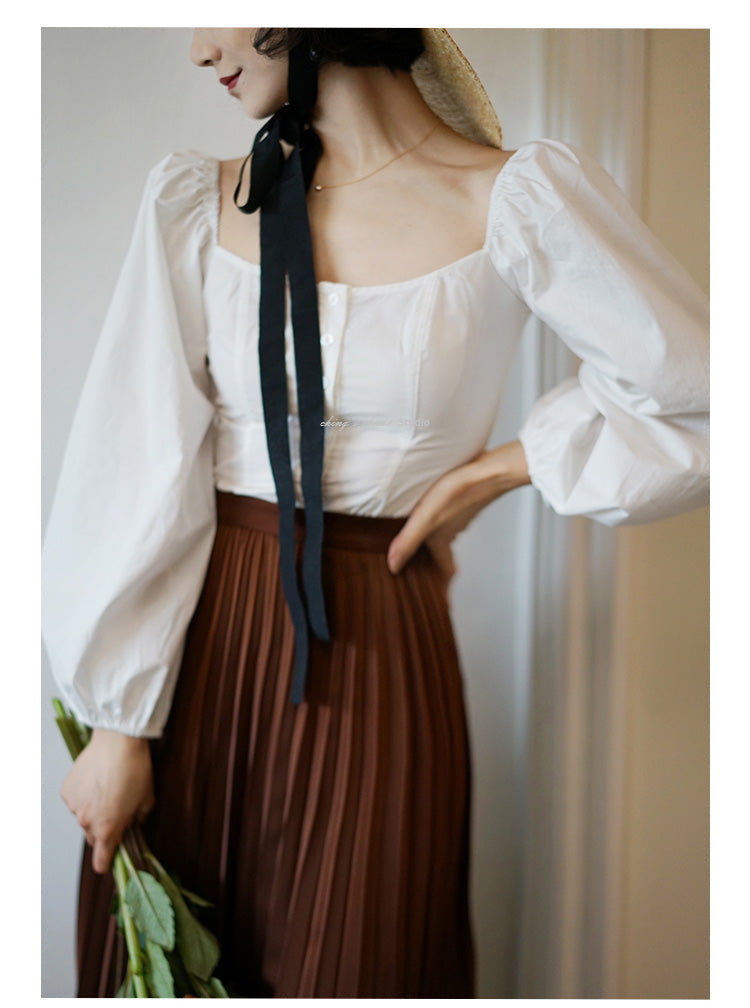 Lady White Vintage Blouse