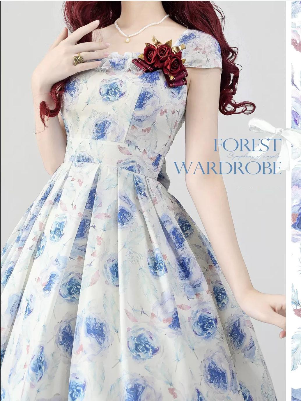 Forest Wardrobe - Forest Basket 3.0 - Vintage Lolita JSK Dress for Summer